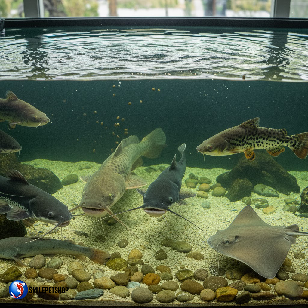 RoF Exo' Feed Large Carnivore Sinking Special Fish Food 1000g.ถุงชมพู(อาหารปลาเม็ดจมน้ำสำหรับปลากินเนื้อ โปรตีนสูง)