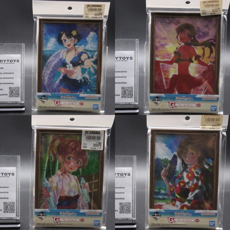 กรอบรูปงานจับฉลากอะนิเมะสะดุดรักยัยแฟนเช่า จิซึรุ&มามิ&รูกะ&ซูมิ[Ichiban Kuji Rent a Girlfriend Chizuru-Mami-Ruka-Sumi]