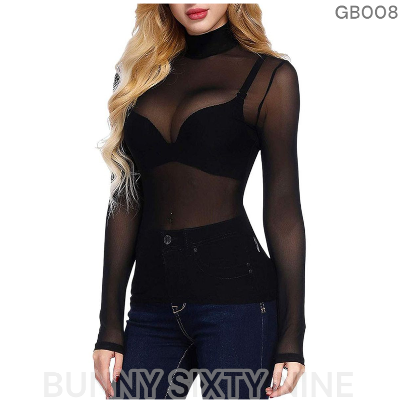 เสื้อแขนยาว ซีทรู สายฝอ รหัส GB008