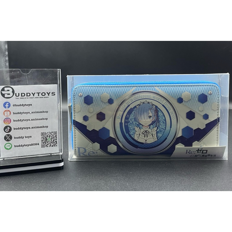 กระเป๋าสตางค์ลาย เรม จากอะนิเมะรีซีโร่[Re:ZERO Starting Life in Another World -Zipper Wallet Long- Ver.Rem