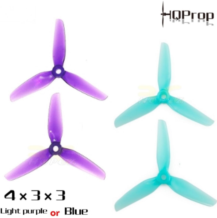 HQprop 4x3x3 Prop ใบพัดโดรน 4นิ้ว 1ถุง 4ใบ สุ่มสี