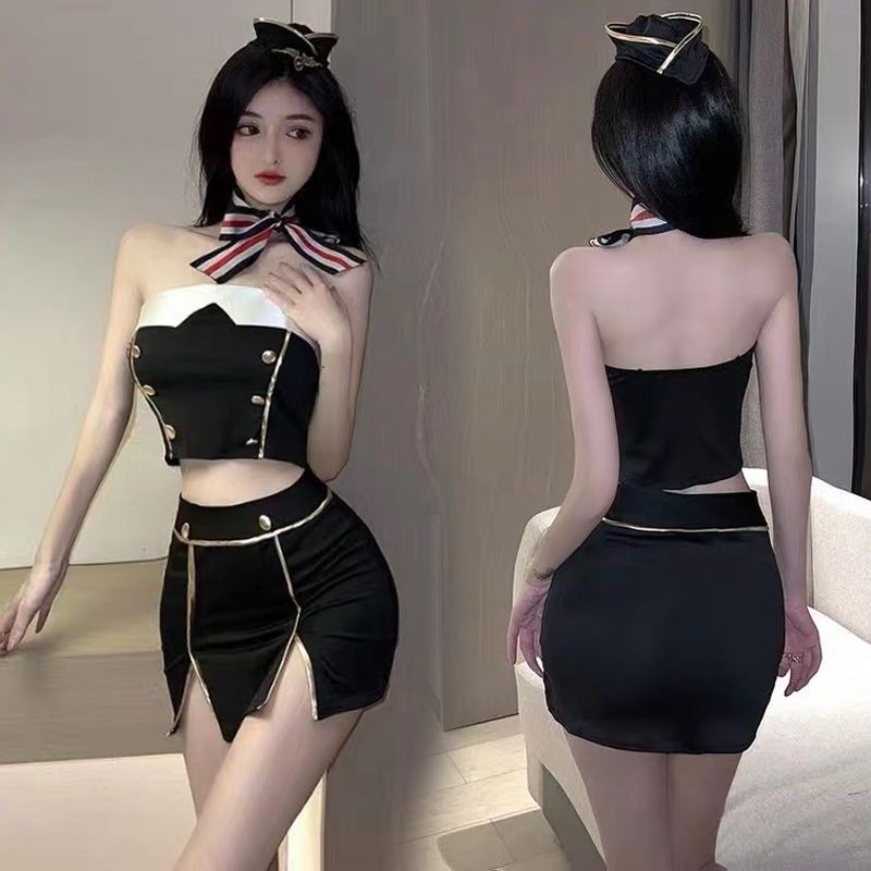 คอสเพลย์ ออฟฟิศ เลขา นักศึกษา แอร์โฮสเตส เครื่องแบบ เดรสเซ็กซี่ ชุดรัดรูป / Cosplay Office / Sexy Lady / Tight Dress