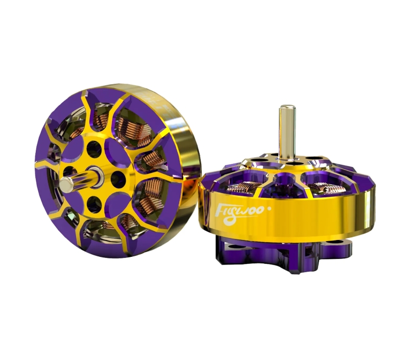 Flywoo ROBO 1202.5 11500kv FPV Motor Gold/Purple (New Version) 1ชุด 4ตัว