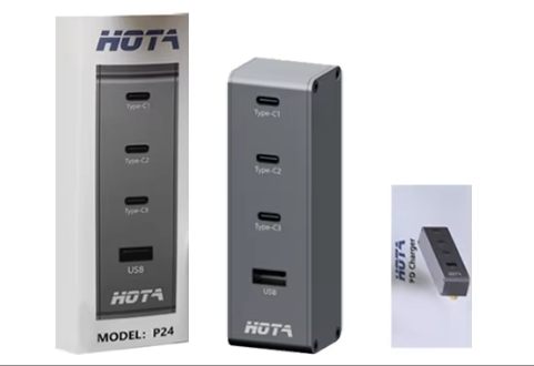 HOTA P24-248W Charger Multi-port PD Quick Charge Type C for Mobile Phone Laptop & HOTA H24 245W GaN Adapter