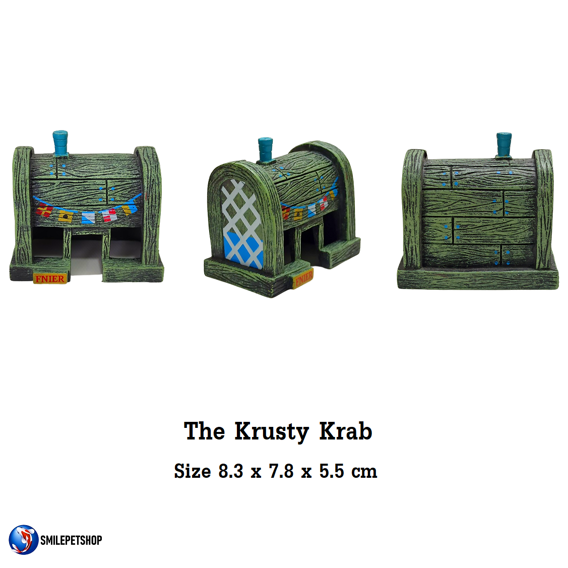 ชุดตกแต่งตู้ปลา SpongeBob SquarePants (สำหรับตกแต่งตู้ปลา อ่างเลี้ยงปลา สวนถาด อ่างน้ำพุ สีสีนสดใส ปลอดภัยต่อปลา)