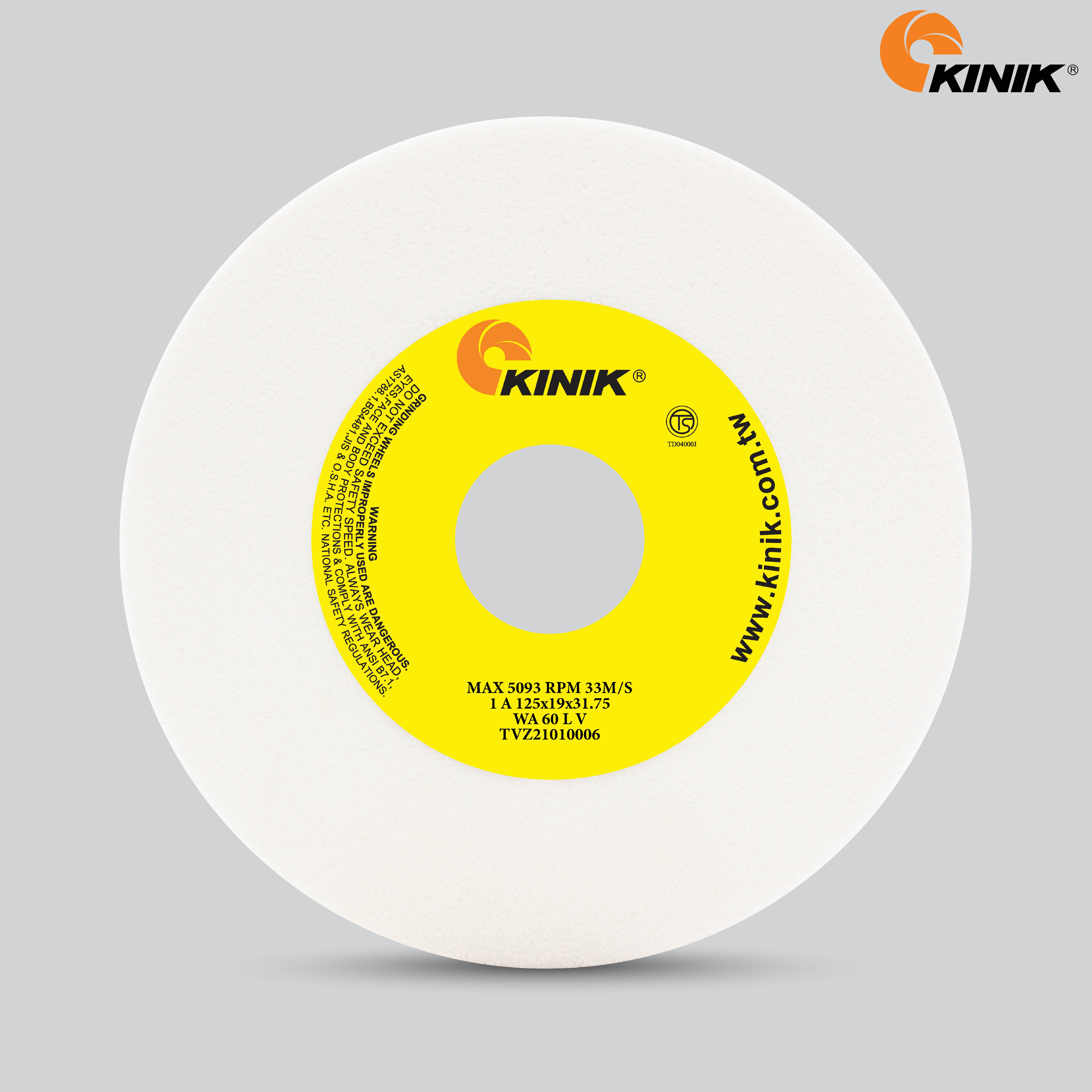 หินเจียร KINIK WA60LV1A 125x19x31.75 mm.