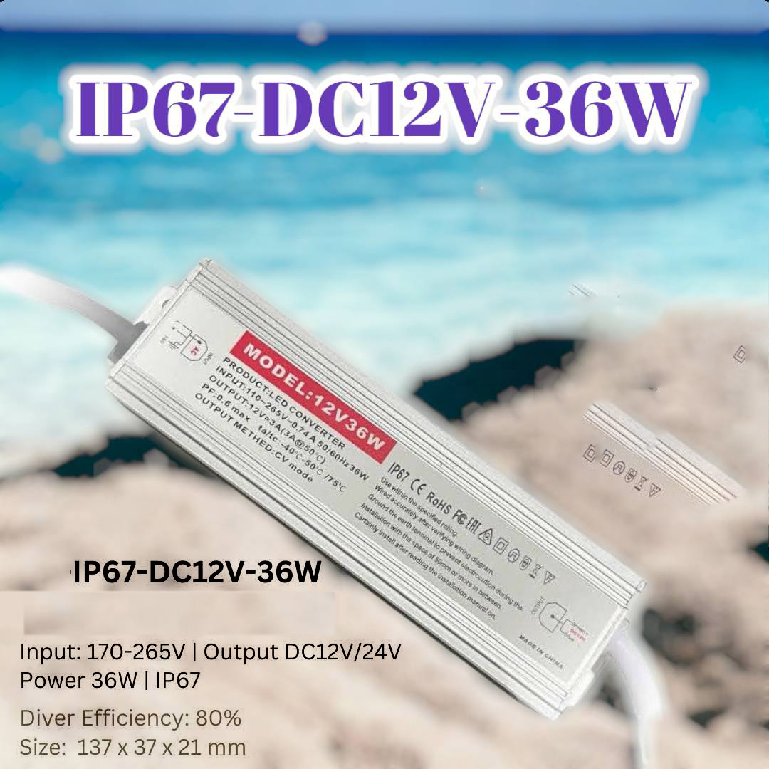 IP67-DC12V-36W