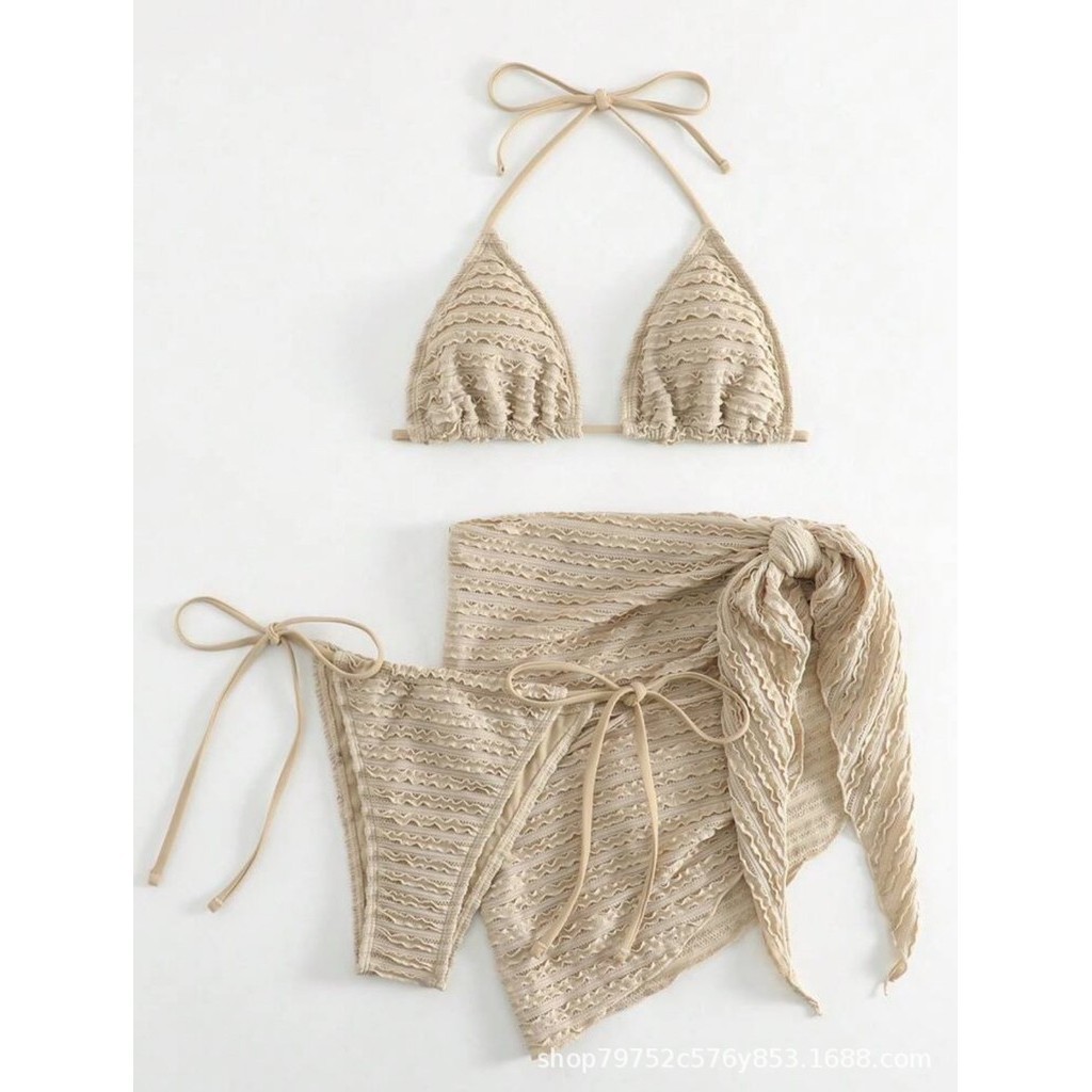 ชุดว่ายน้ำ เซท 3 ชิ้น บิกกินี่ เซ็กซี่ เสริมฟองน้ำ SW048