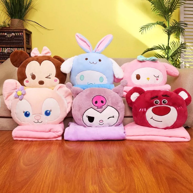 หมอน+ผ้าห่ม หมอนตุ๊กตาน่ารัก พร้อมส่ง