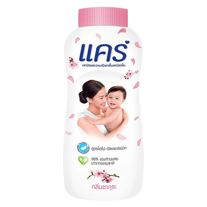 8850006593264 380g แป้งแคร์เด็ก ซากุระ/ชมพูอ่อน