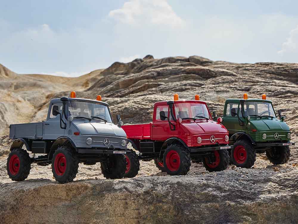 FMS 1:24 FCX24 Mercedes-Benz Unimog 421 RTR รถบังคับสเกลพร้อมเล่น ขนาด 1:24 ระบบเกียร์ 2สปีด ชุดเฟืองโลหะ