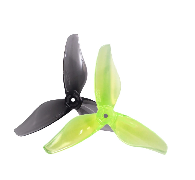 Gemfan Hurricane 2023S-3 / 2" Tri-Blade Micro/Whoop FPV Drone Props for 1.5mm Single-hole Shaft 1ถุง 8ใบ สุ่มสี