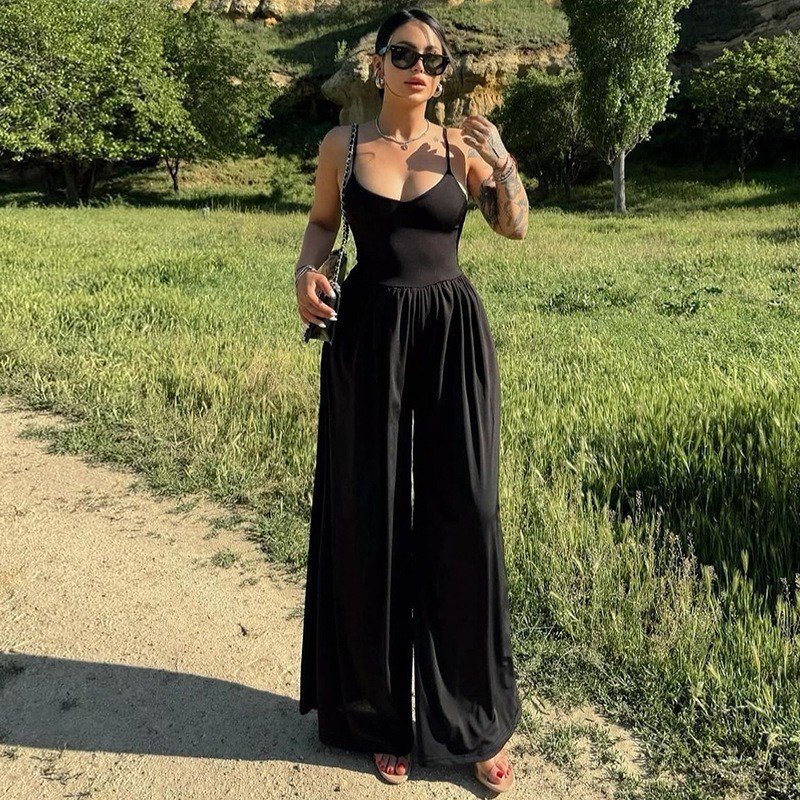 ชุดจั้มขายาว ขากระบอก เสื้อผ้าสไตล์สายฝอ GB516421