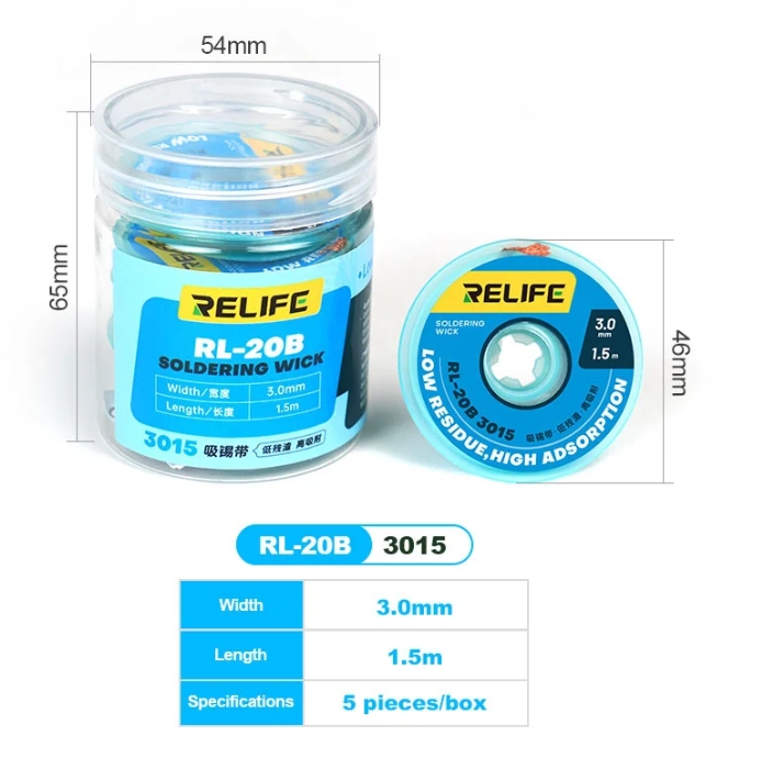 Relife RL-20B Strong Clean Desoldering 3015