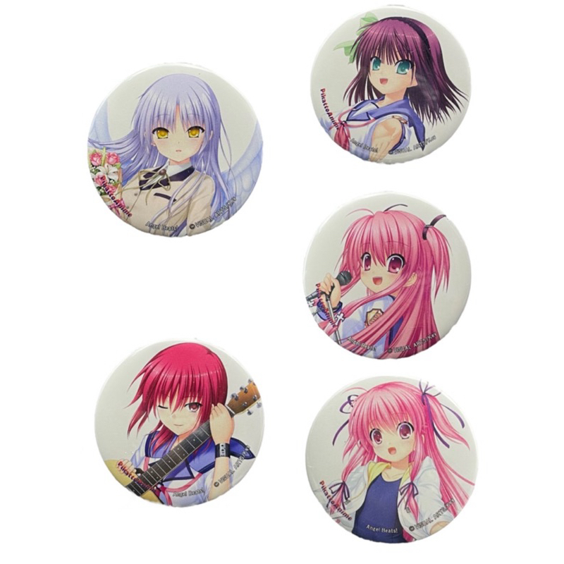 เข็มกลัด คานาเดะ&ยูริ&ยุย&อิวาซาวะ -แองเจิลบีทส์![AngelBeats! -Can Badges- Kanade&Yuri&Yui&Iwasawa]
