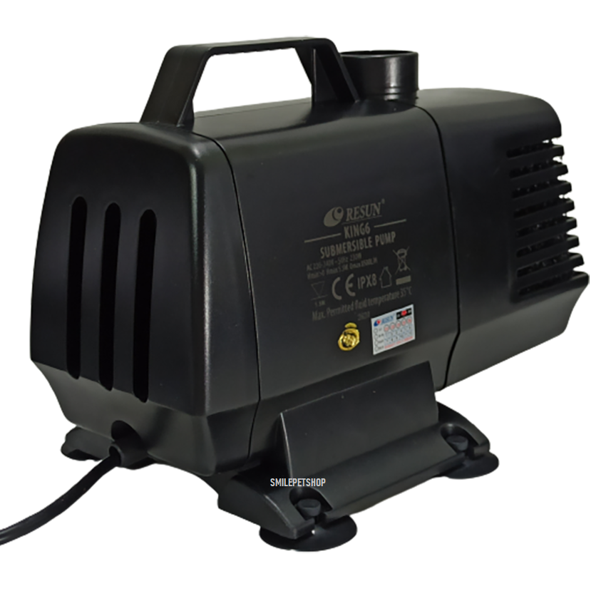 RESUN KING-6 (ปั๊มน้ำทำระบบกรอง หมุนเวียนน้ำ น้ำพุ น้ำตก ความแรง 8500 L/Hr ของแท้ประกันศูนย์ RESUN ประเทศไทย)