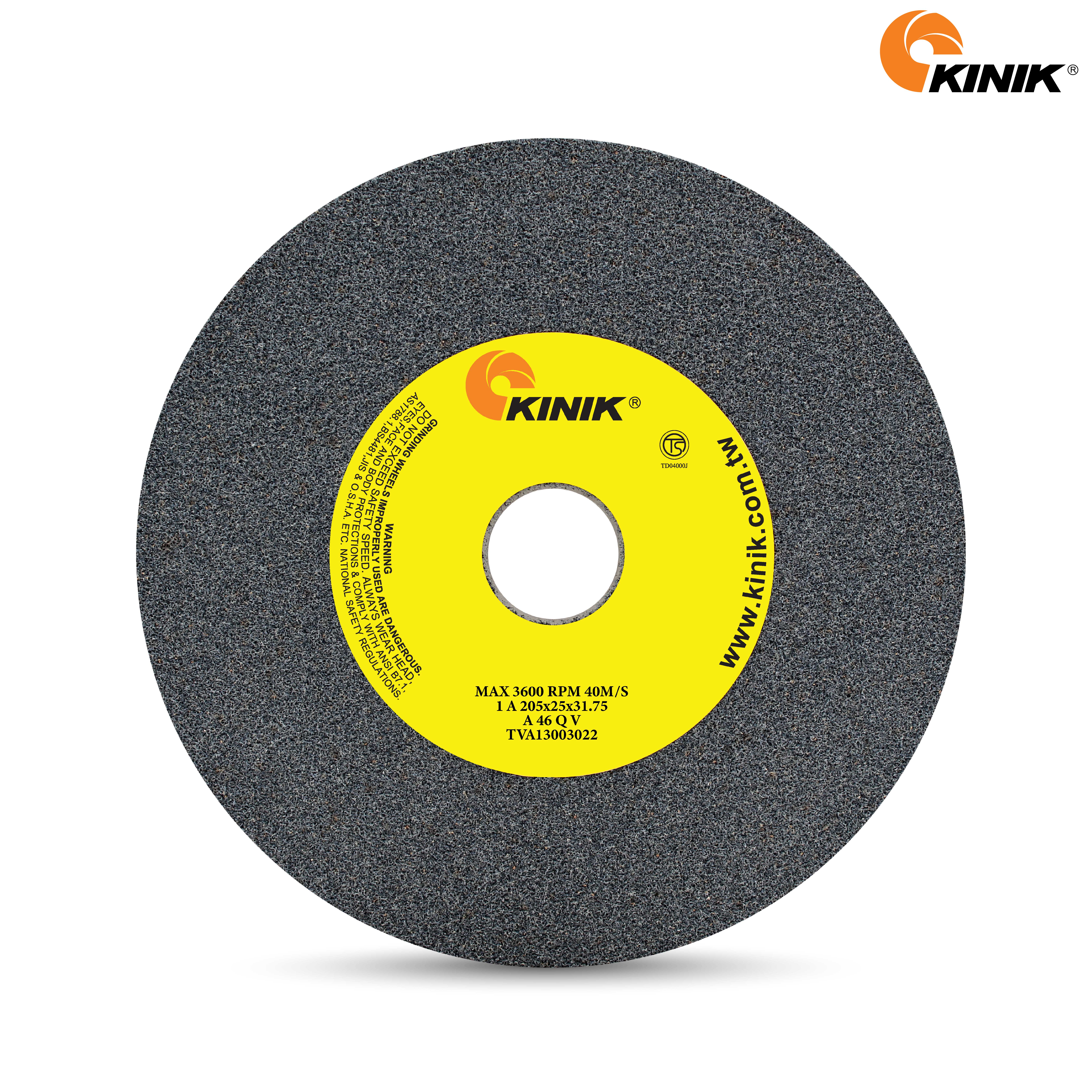 หินเจียร KINIK A46QV1A 205x25x31.75 mm.