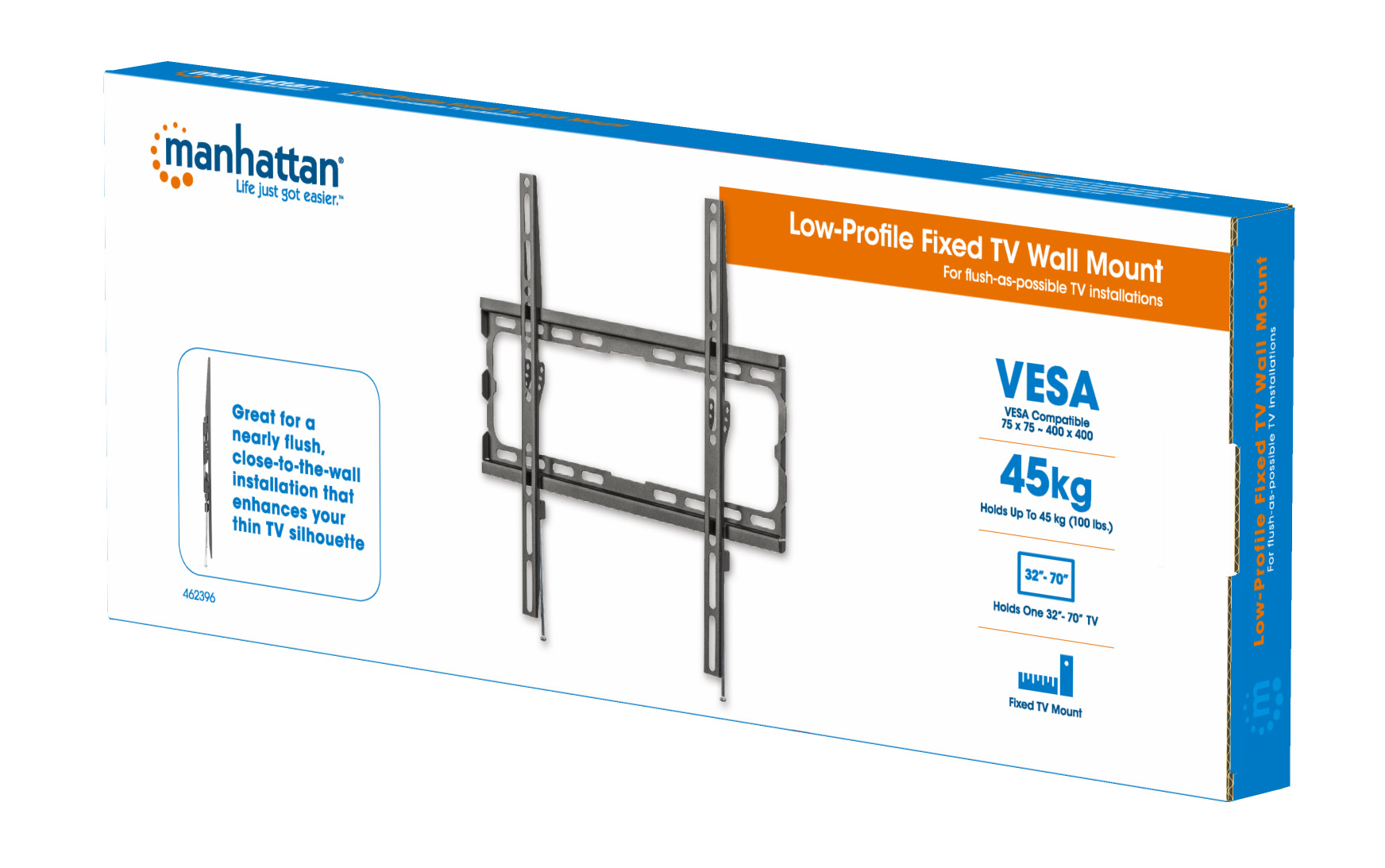 Manhattan รุ่น 462396 ขาแขวนทีวีติดผนัง 32" to 70" Fixed TV Wall Mount