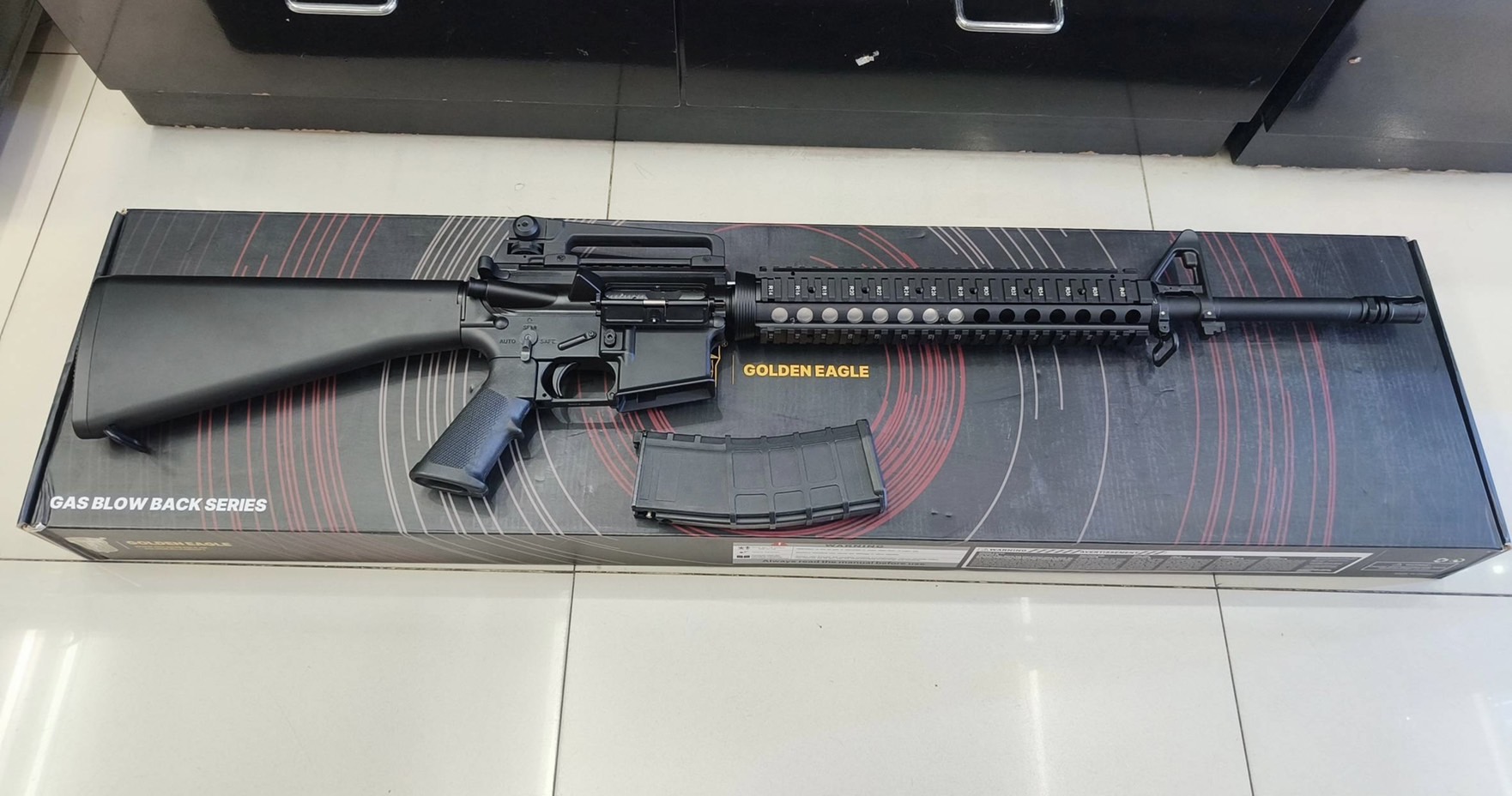 M16 A4 RIS ระบบแก๊ส GBBR - Golden Eagle MC6620M