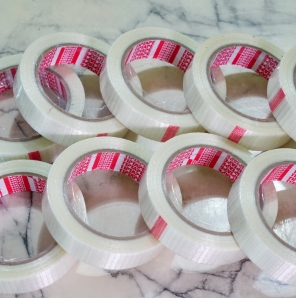 FILAMENT TAPE (เทปใย ลายตาข่าย) ขนากกว้าง 1 นิ้ว ยาว 30 เมตร