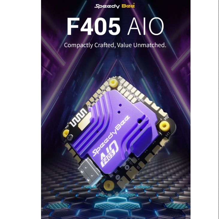 [AIO] SpeedyBee F405 AIO 40A Bluejay 3-6S Flight Controller 25.5x25.5