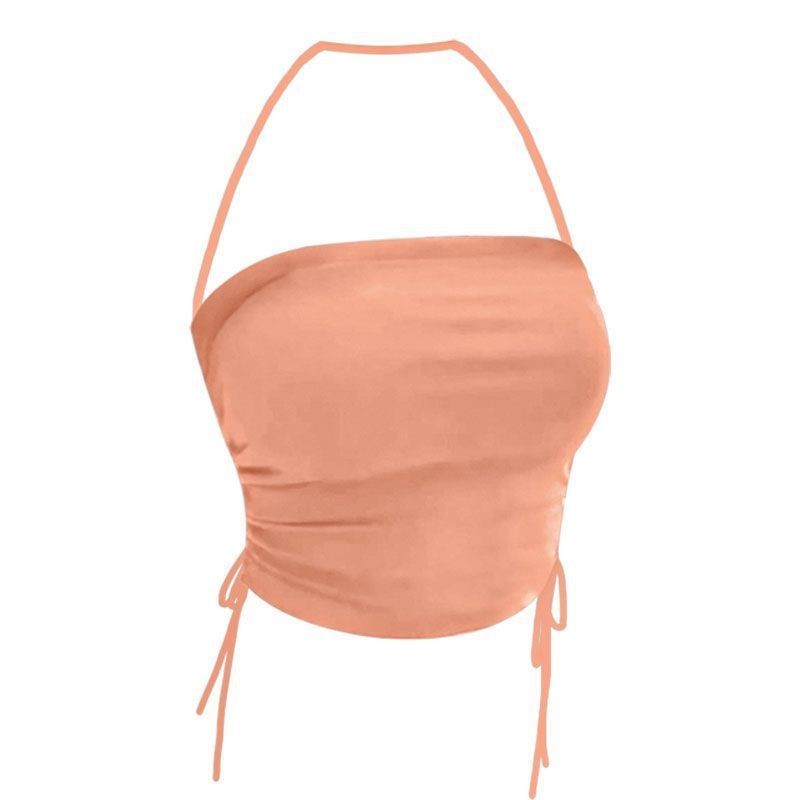 เสื้อครอป คล้องคอ สไตล์เกาหลี CN2233