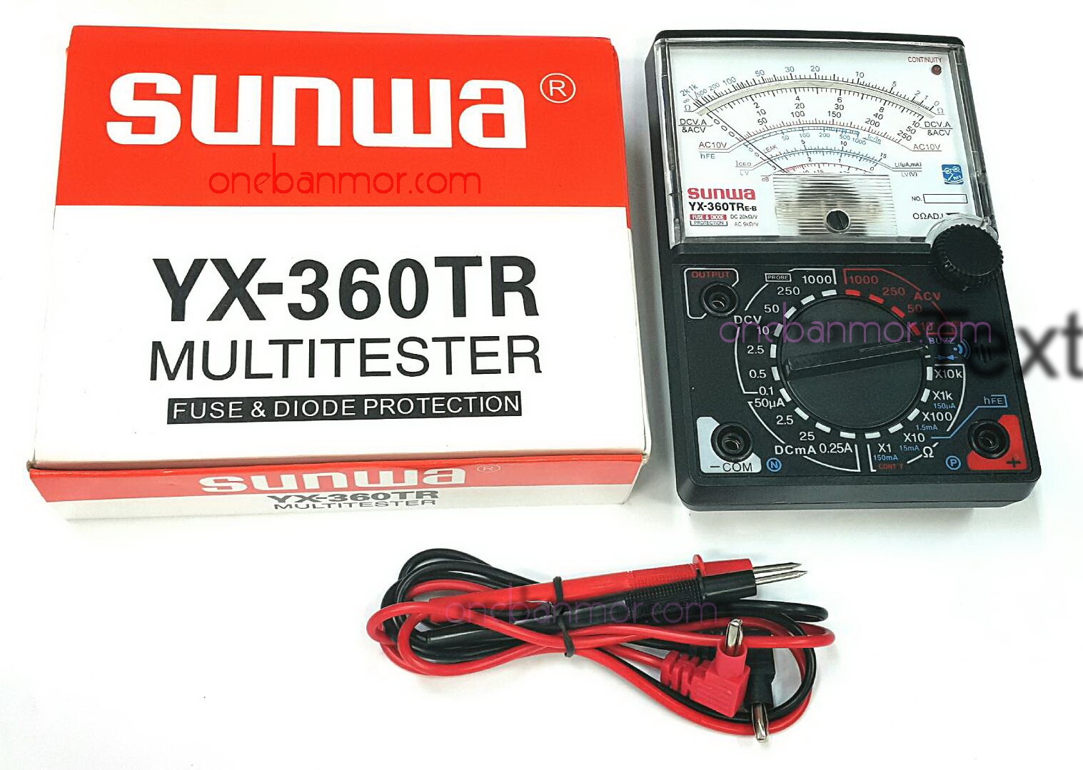 SUNWA YX-360TR E-B มิเตอร์วัดไฟเป็นมัลติมิเตอร์แบบเข็ม Analog Multimeter มีเสียงบัดเซอร์