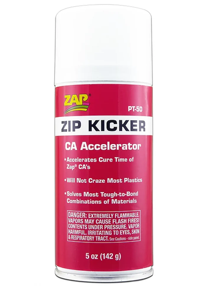 ZAP PT-50 ZIP KICKER CA Accelerator - Aerosol (5 oz/142 g) สเปรเร่งแข็ง สำหรับกาว CA กาวร้อน
