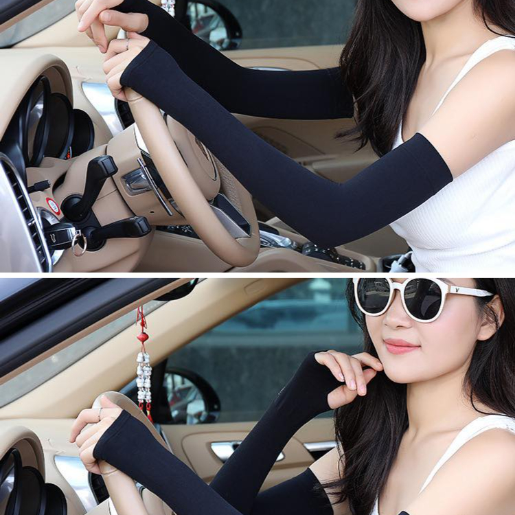 ปลอกแขนกันแดด กัน UV สีขาว สีดำ Q36/Q37