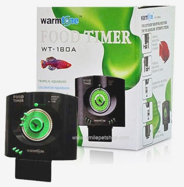 Warm Tone WT-180A (เครื่องให้อาหารปลาอัตโนมัติ ระบบอนาล็อค ใช้งานง่าย ตั้งเวลาให้อาหารได้หลายครั้ง)