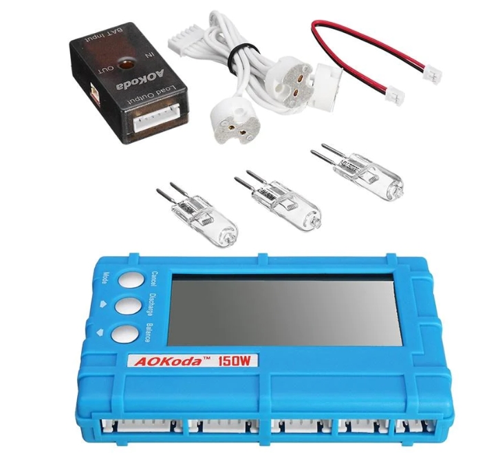 AOKoda CellMeter เครื่องวัดแบต ล้างแบต บาล้านแบต ในตัวเดียว 150W Battery Tester Discharge XT60