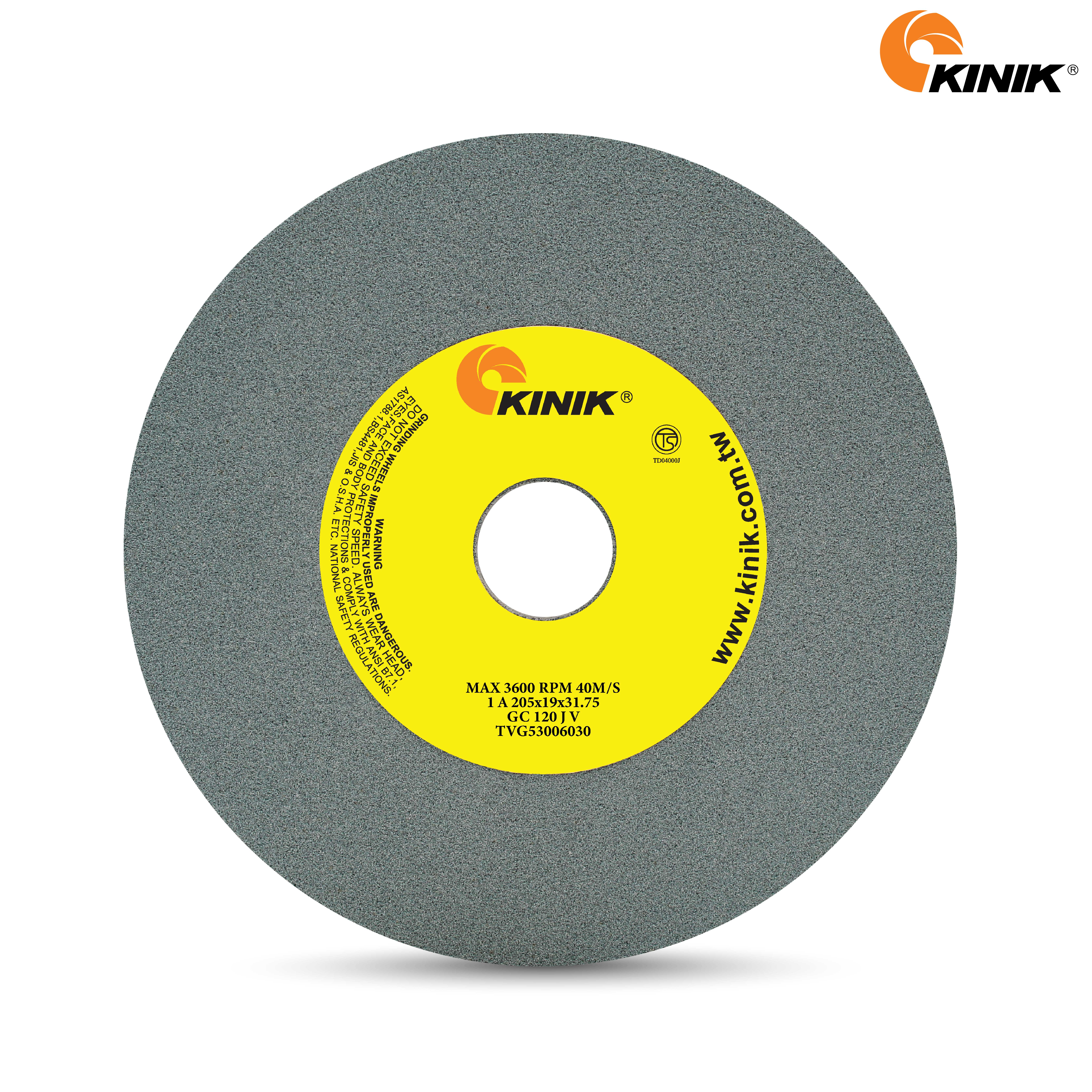 หินเจียร KINIK GC120JV1A 205x19x31.75 mm.