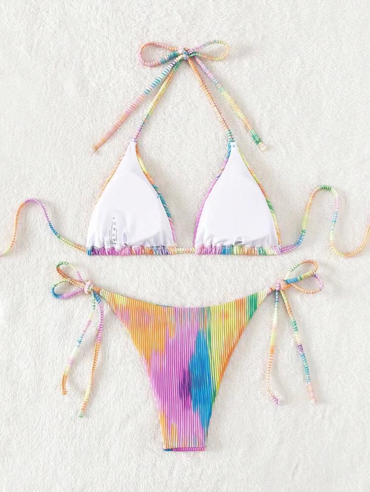 ชุดเซท บิกินี่ สีรุ้ง SW202 พร้อมส่งในไทย