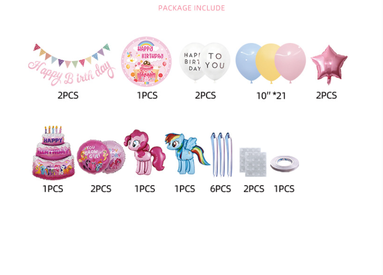 เซทลูกโป่ง ครบเซท ยูนิคอร์น จัดตกแต่งวันเกิด พร้อมส่งในไทย