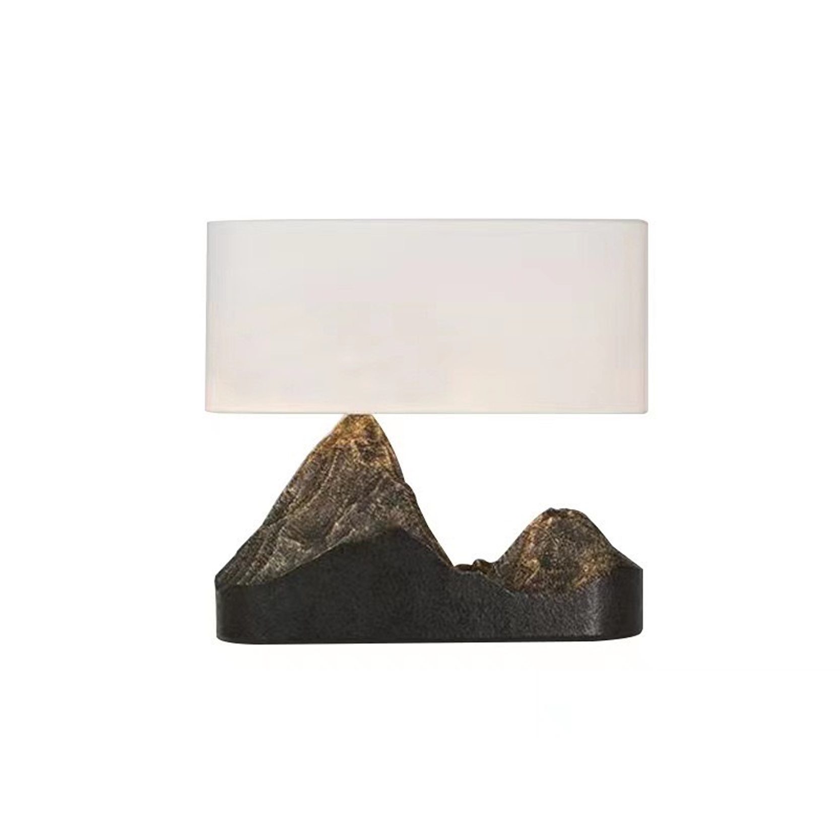 โคมไฟตั้งโต๊ะ สไตล์นอร์ดิก Nordic style table lamp Resin + Fabric LED E27x1 IP20