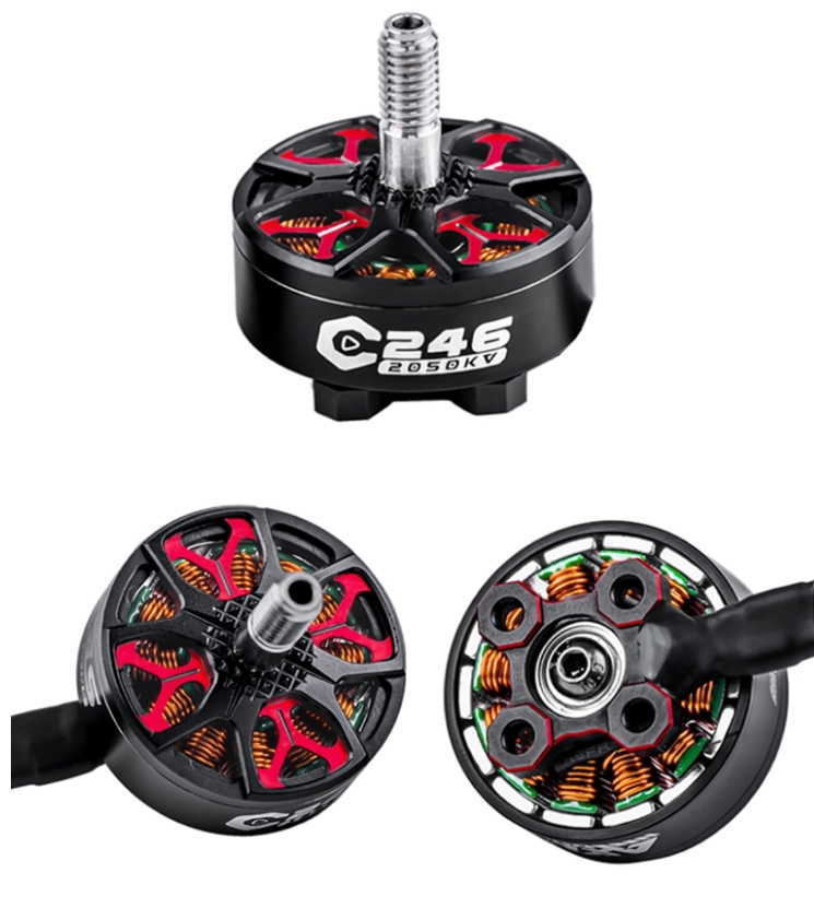 Axisflying Fpv Brushless Motor C246 2406 1650KV & 1850KV For 5"/6" Cinematic Drop 1ชุด 4ตัว
