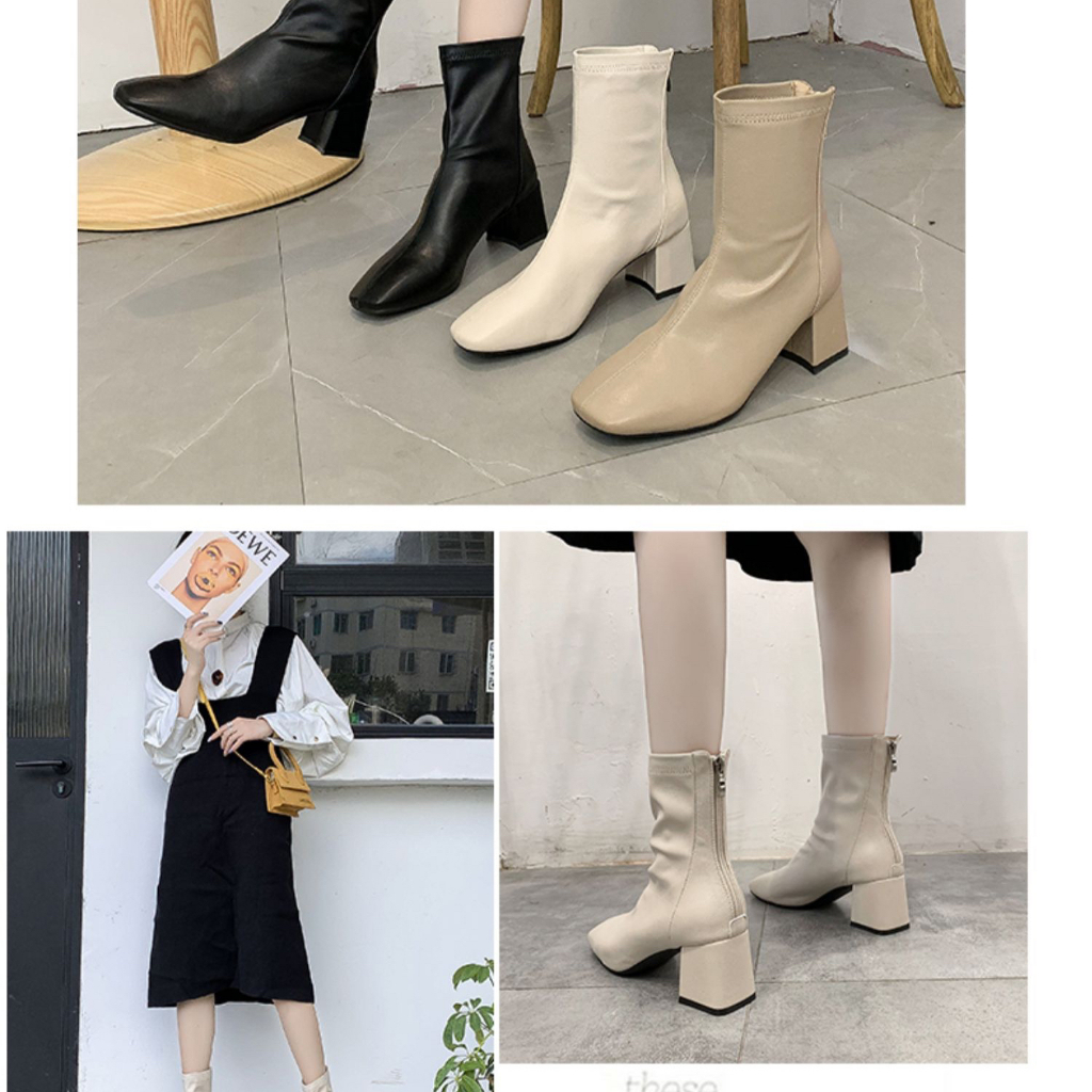 รองเท้าบูท รองเท้าเเฟชั่น เก๋ เท่ หลากหลายสไตล์ SH7089