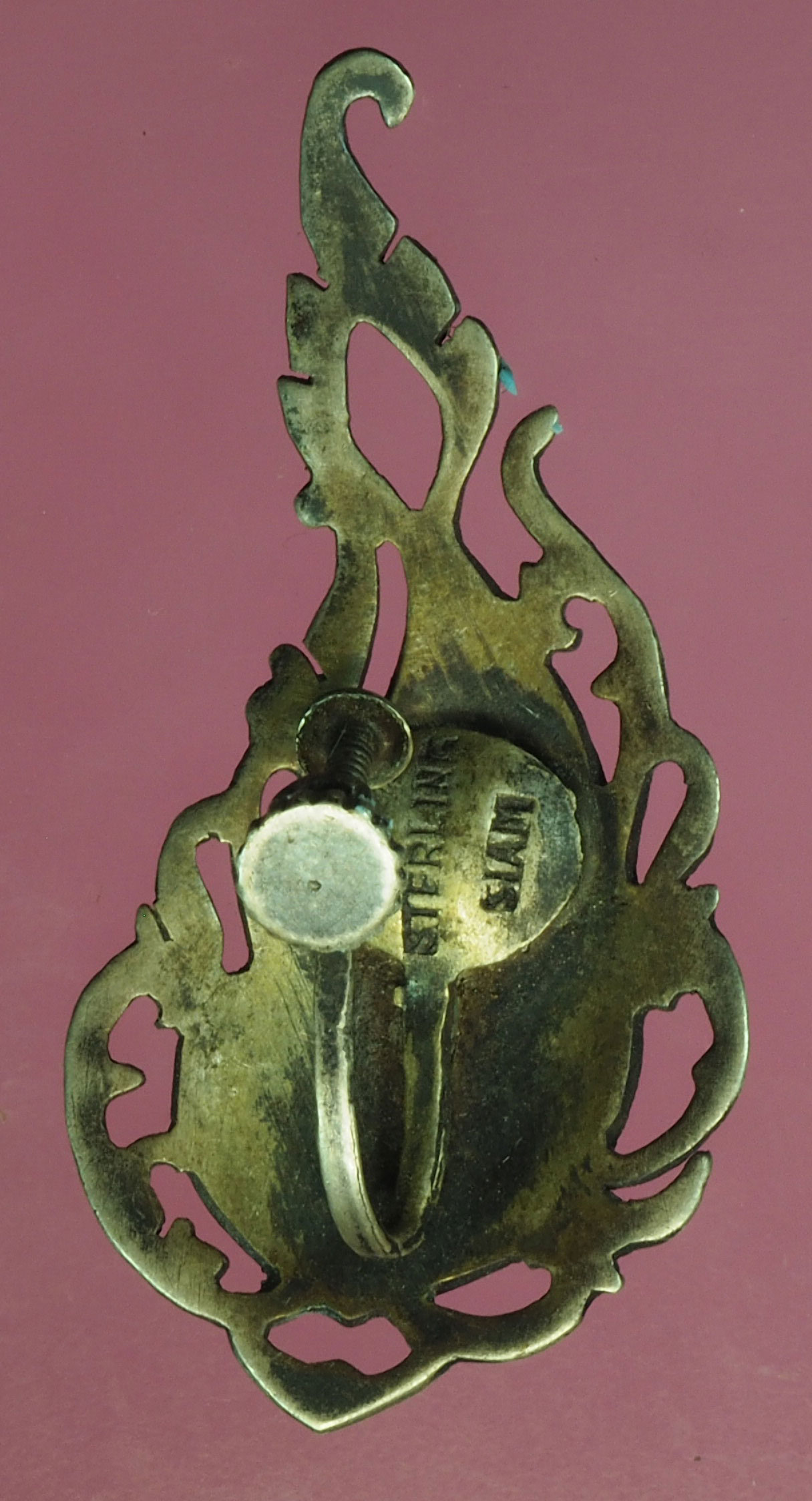 A543 กลัดติดไทด์ เทวดาประทานพร เนื้อเงิน 16