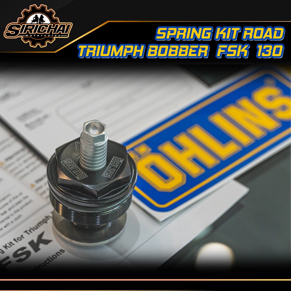 สปิงโช๊คหน้า Ohlins FSK 130 Triumph Bobber แท้ 100%