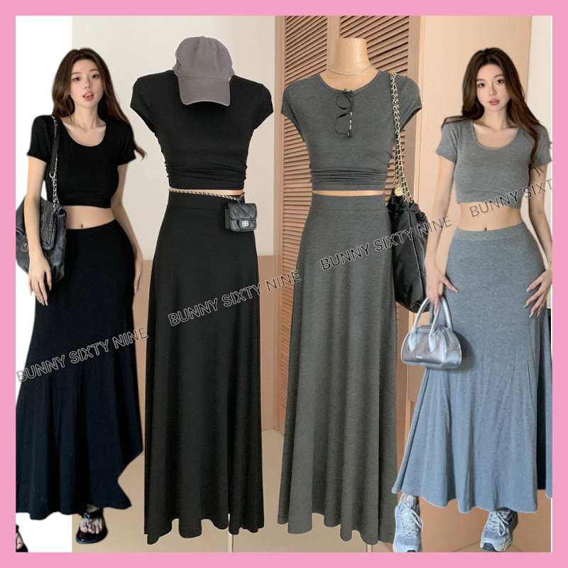 ชุดเซท เสื้อ+กป. กระโปรงยาว รหัส CN4680