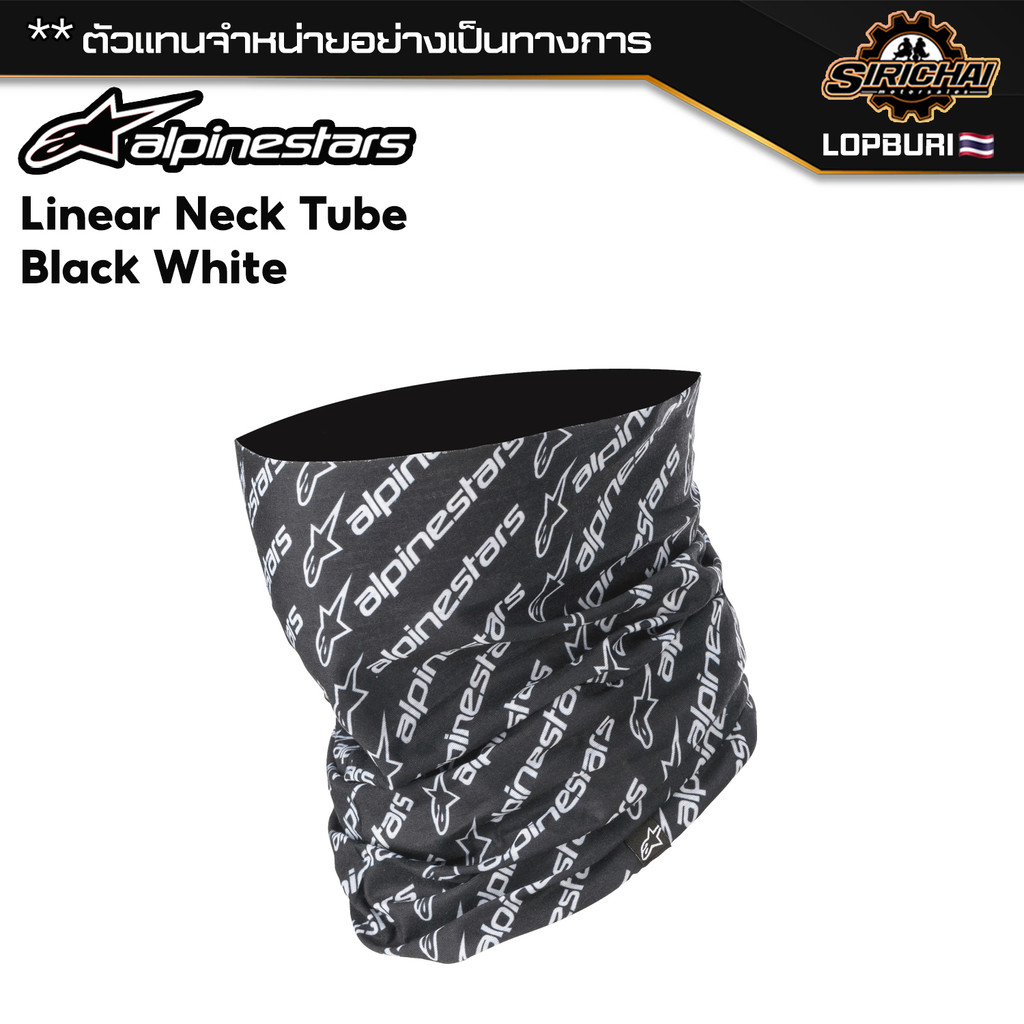 ผ้าบัพ Alpinestars Linear Neck Tube Black White ของแท้ 100%✅