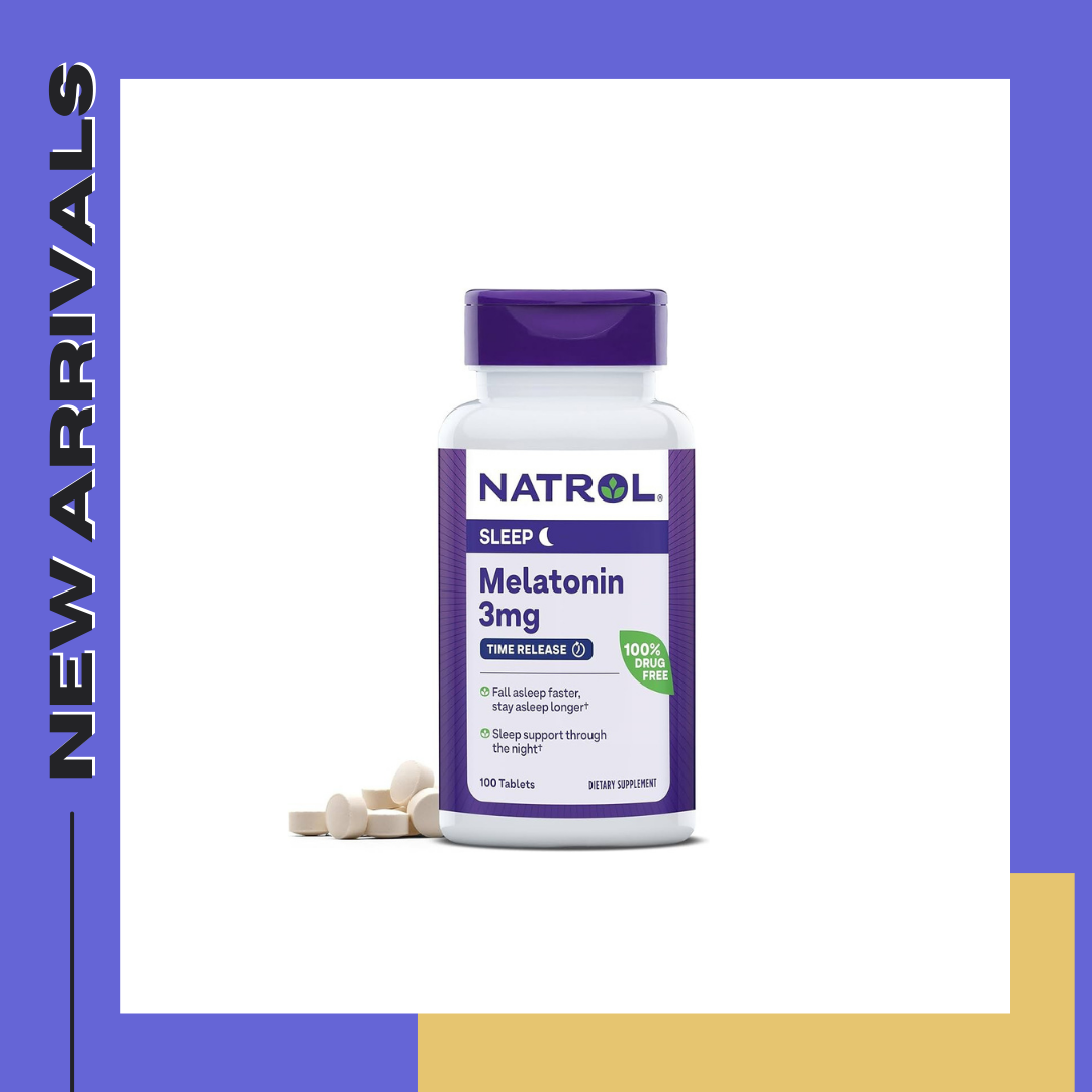 Natrol Melatonin 3 mg. นาทรอล เมลาโทนิน 3 มก.+วิตามินบี 6 รุ่น TIME RELEASE หลับนานต่อเนื่อง เหมาะมากสำหรับคนหลับๆตื่นๆ