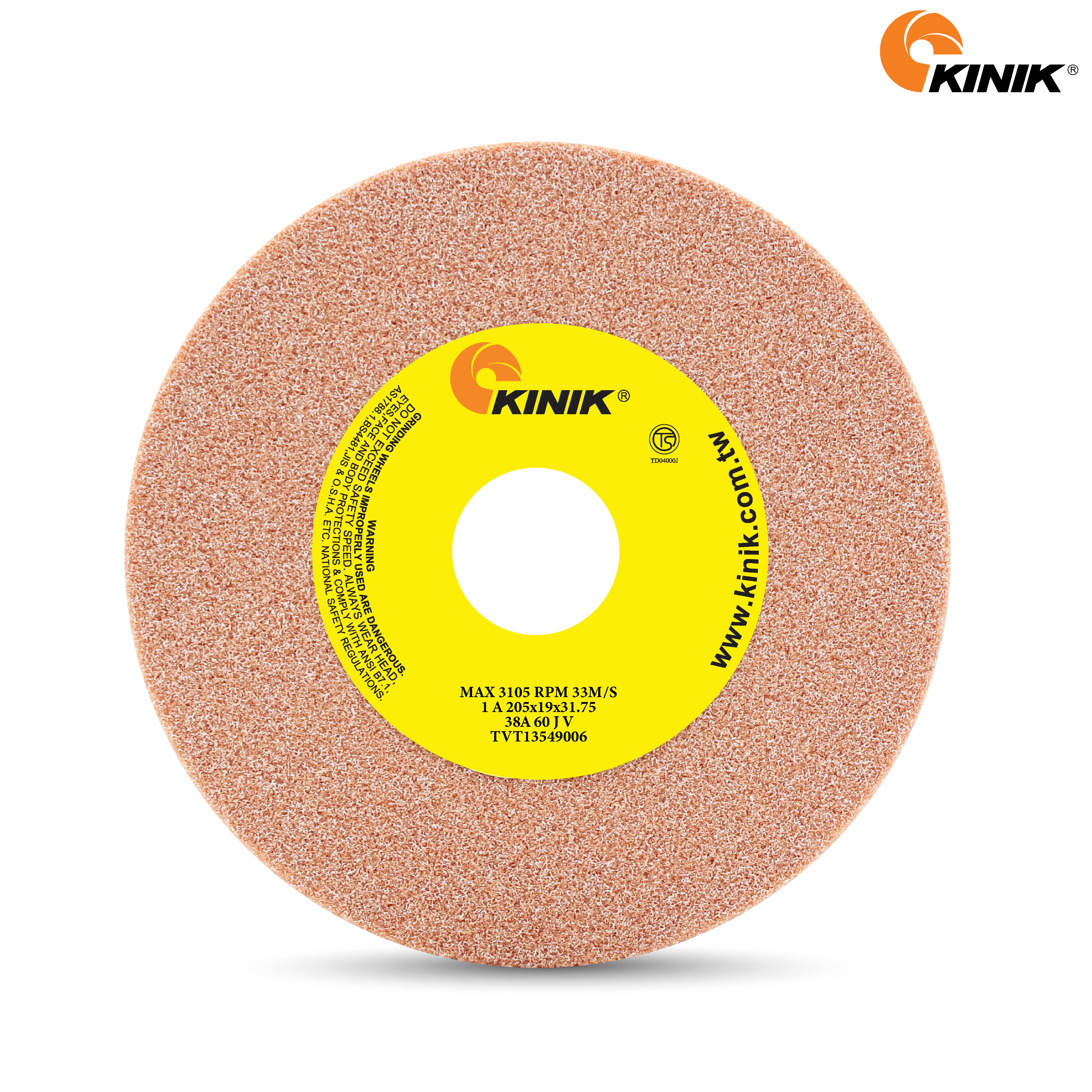 หินเจียร KINIK 38A60JV1A 205x19x31.75 m.m.
