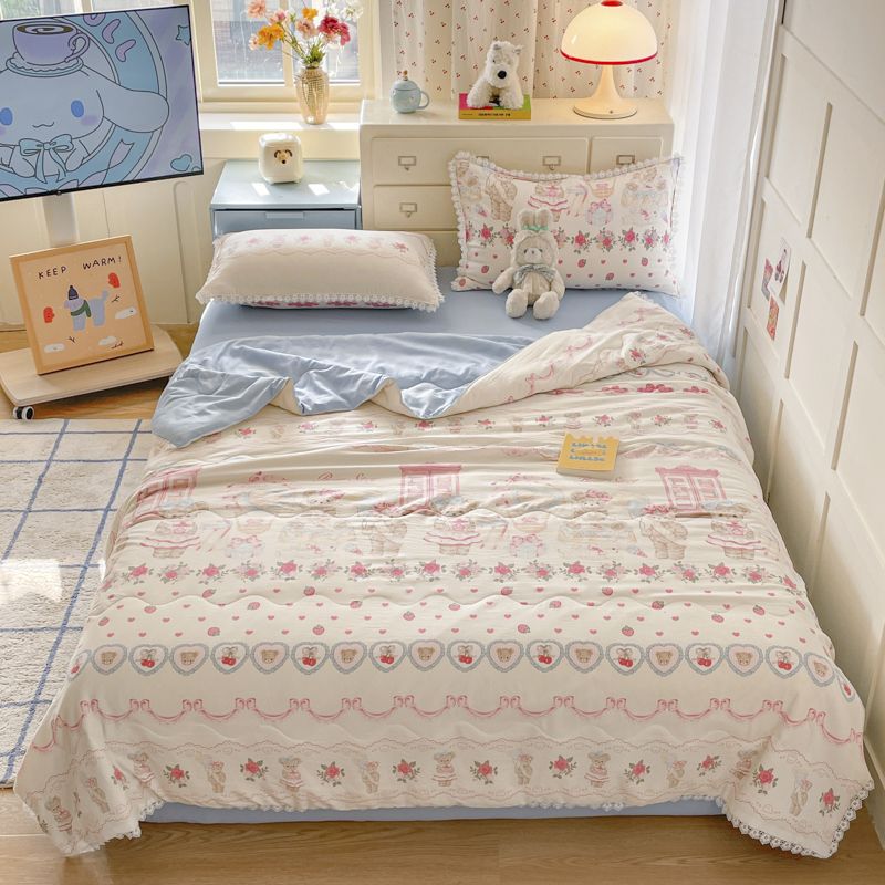 ผ้าห่ม ของขวัญ Lolita เส้นใยถั่ว ป้องกันไรฝุ่น พร้อมส่งในไทย