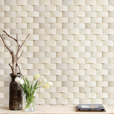 Marble Cruve Tile ( Beige) โมเสคหินอ่อน สามมิติทรงโค้งสีครีม