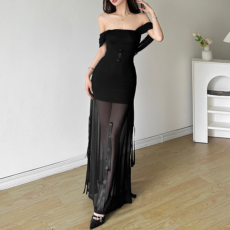 ชุดเดรสเกาะอก ฮาโลวีน ซีทรู ใส่ได้ 2 แบบ GB44282 พร้อมส่งด่วนในไทย