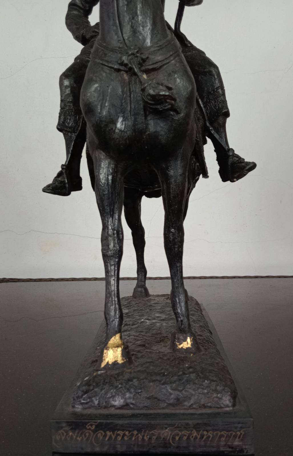 487.พระบรมรูปหล่อสมเด็จพระนเรศวรมหาราชทรงม้าศึก