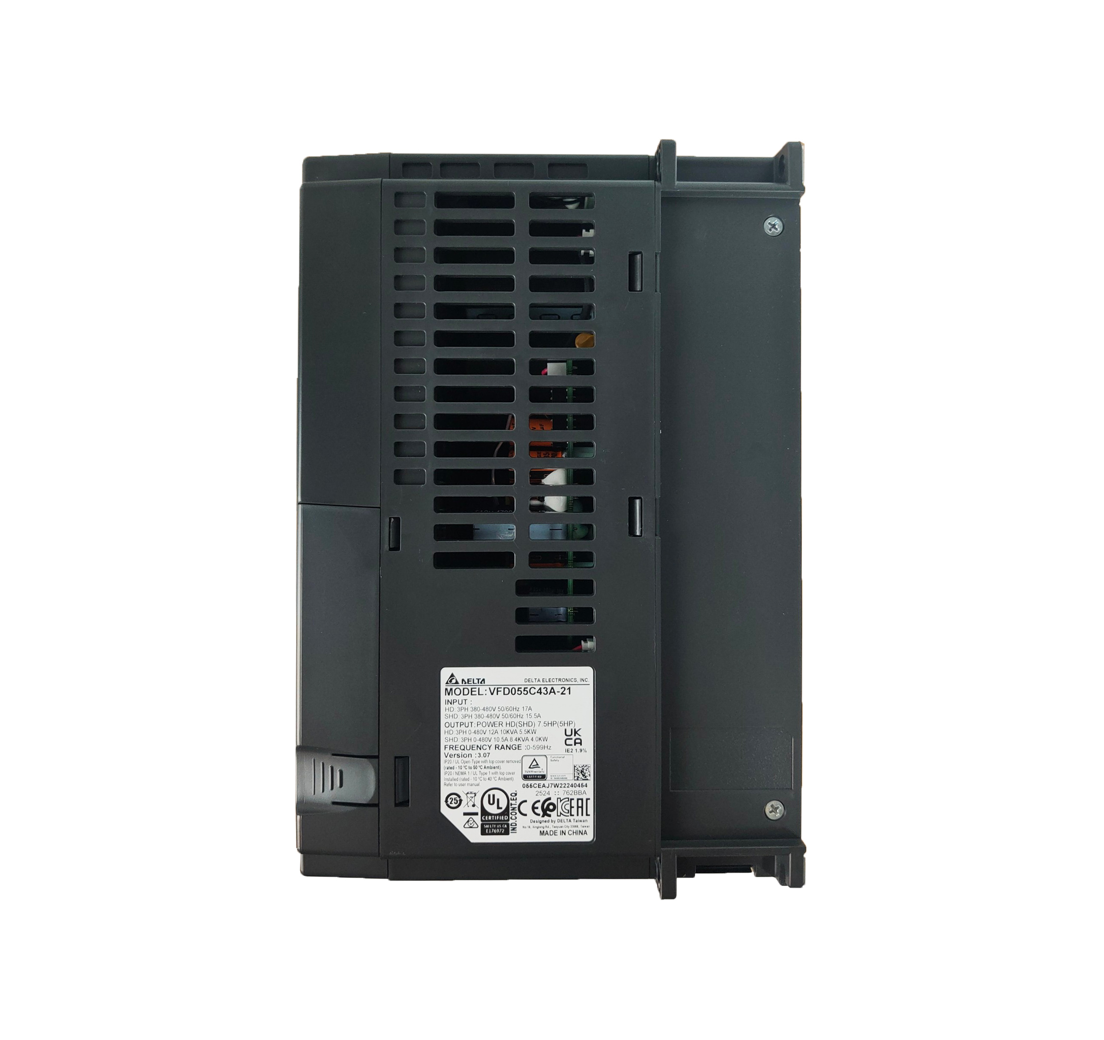 Delta Inverter C2000 Model VFD055C43A-21 5.5kW 7.5HP 460V