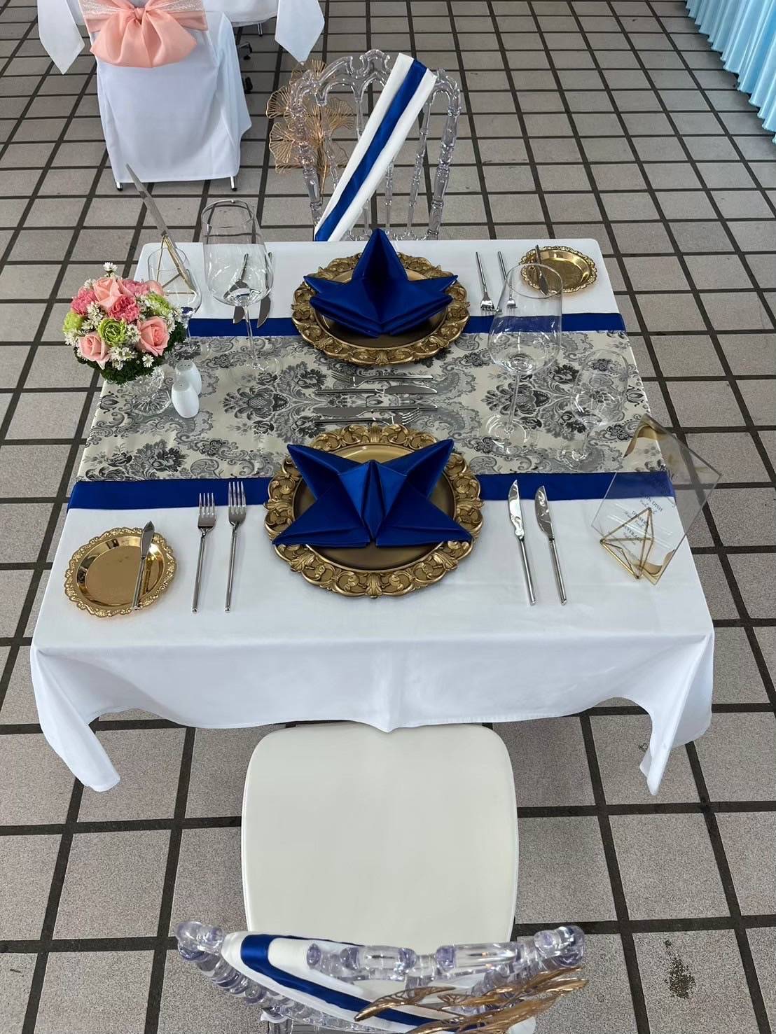 ผ้าเช็ดปาก napkin (Cotton satin 100%) สำหรับบนโต๊ะอาหาร