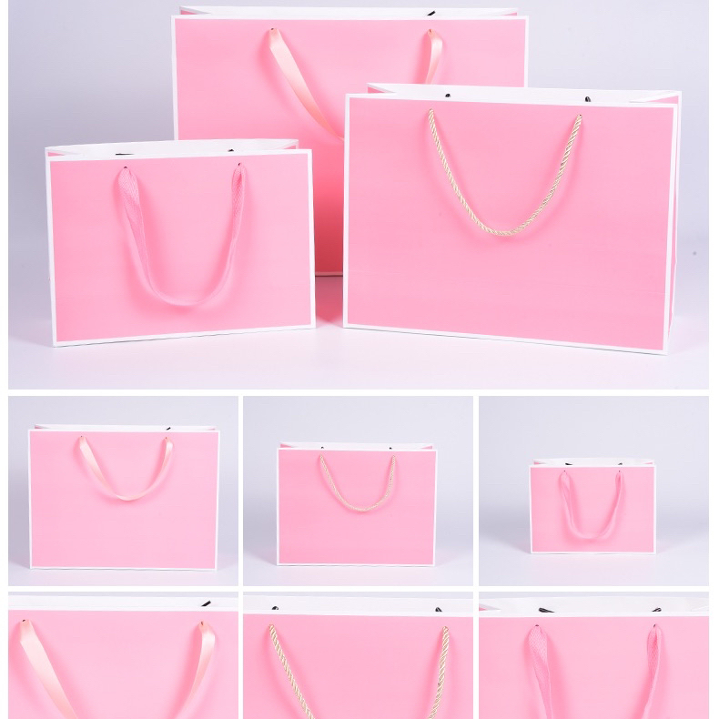 ถุงหิ้ว ถุงของขวัญ พร้อมริบบิ้น ขนาด 13.5 นิ้ว